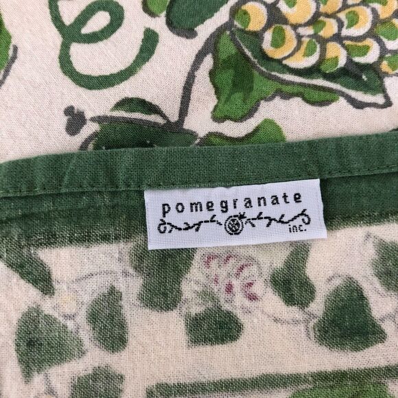 Pomegranate Napkins Set of 4 Vineyard Grapes 20x20" Cotton India - Picture 5 of 6